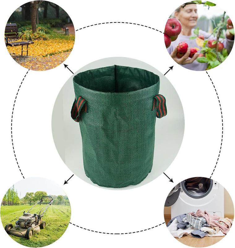 Efforias 1 X Garden Waste Bags 500L Heavy Duty Reusable Sacks for Plant Waste, Grass & Leaves 3