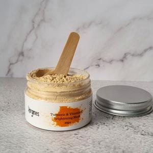 [Korganics] Turmeric and Vitamin C Brightening Mask for Skin Repair and Comfort - Skincare Exfoliate Clay Powder Lactic Exfoliant Smoothing Intensive face wash Moisturize Moisturizer Hydrating Hydrate Moisturizing Moisture