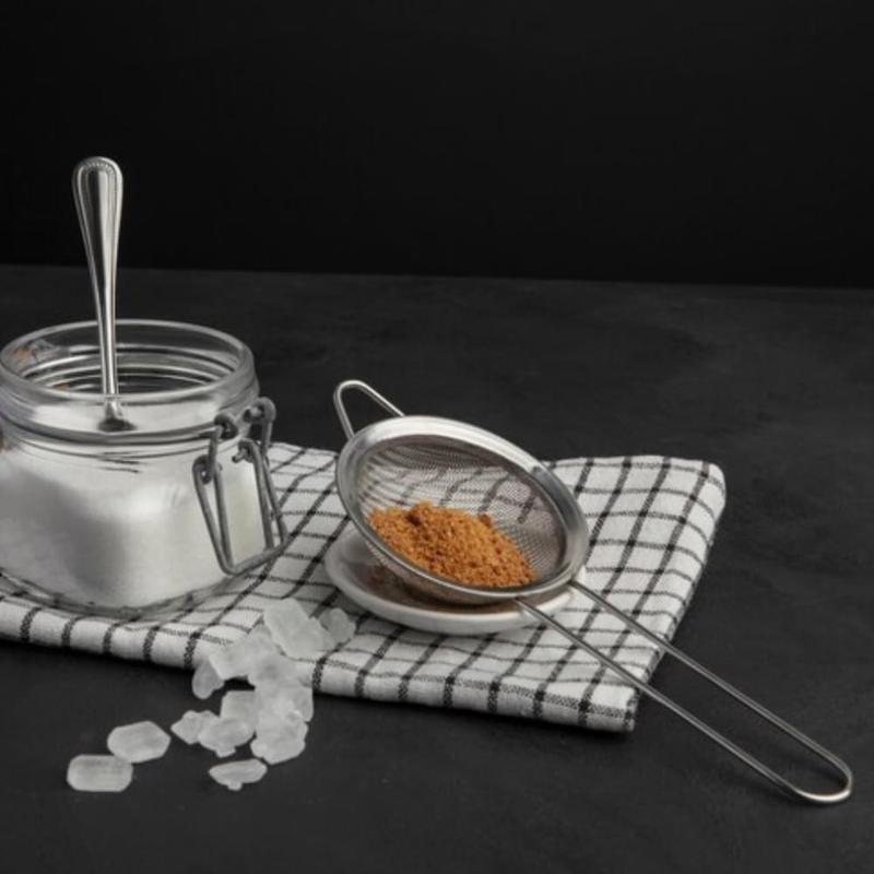 Tea Strainer Fine Mesh Sieve (7cm 8cm 10cm) Size Stainless Steel with Non Slip Handle Kitchen Craft Strainers for Loose Tea Cocktail Juice Flour Spices and Baking Silver Color (Pack of 3) 2