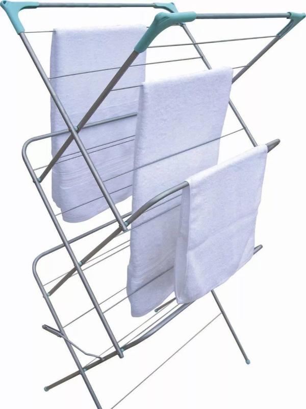 3 Tier Airer Clothe Drying Rack Clothe Horse Indoor & Outdoor Non Slip 12M/ 14M 3