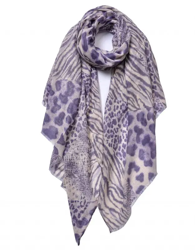 Women Head Neck Wrap Scarf Stylish Leopard & Zebra Print Ladies Scarves 6656 6