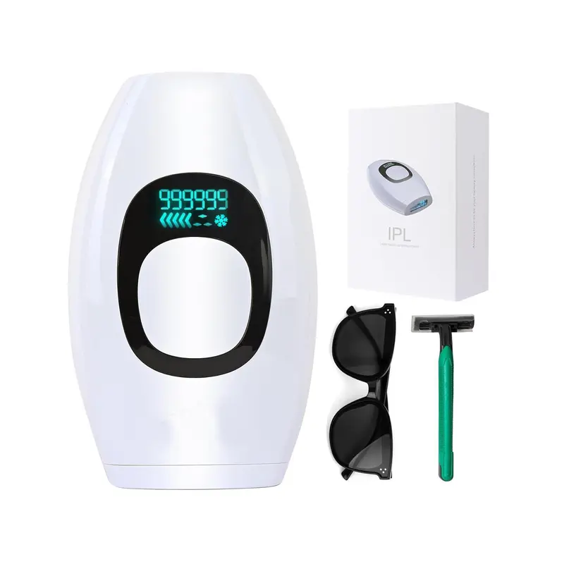 Laser Hair Removal At-Home for Women Men, 999,999 Flashes Painless IPL Hair Removal Device on Facial Legs Arms Bikini Line Comfort Silky ipl hairremoval Default 0