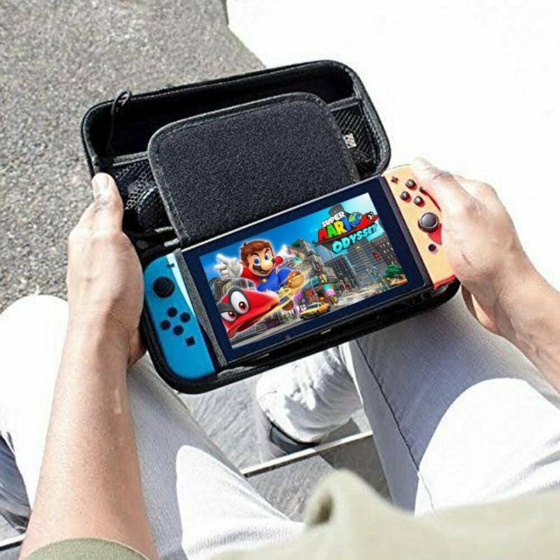 Nintendo Switch Travel Case Storage Bag+Screen Protector+Cover Accessories Protection 7