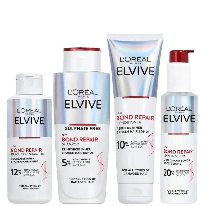 L'Oréal Paris Elvive Bond Repair Full Routine Bundle for Damaged Hair 0