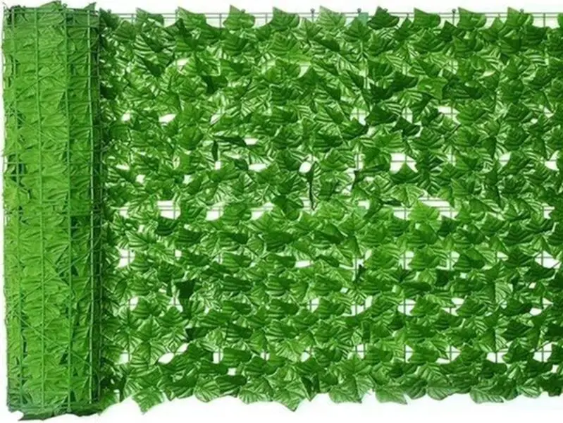 3M Roll Artificial Hedge Garden Fake Ivy Privacy Wall Screening Panel Leaf Fence