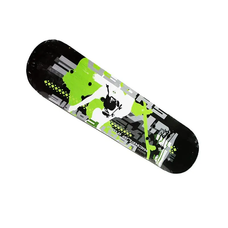 Graffiti Skateboard Wooden Complete for Adults and Kids Double Kick New WOODEN BOARD UK 2