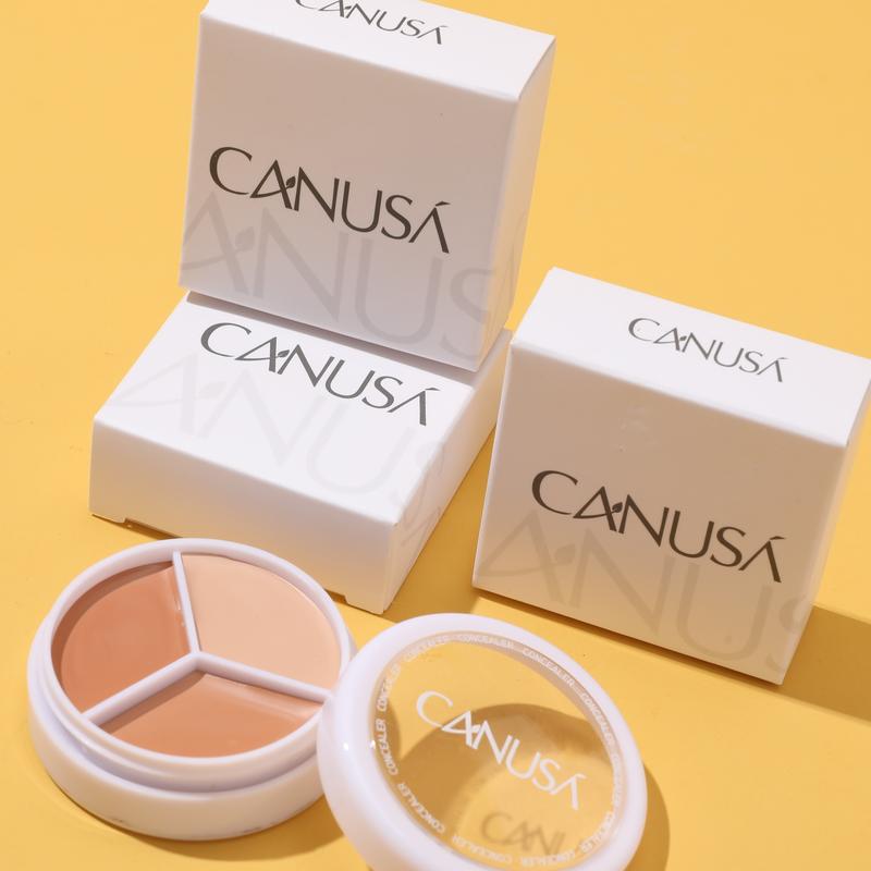 Canusa Concealer Full Coverage Tri-Color Foundation with Waterproof Formula - Flawless 6