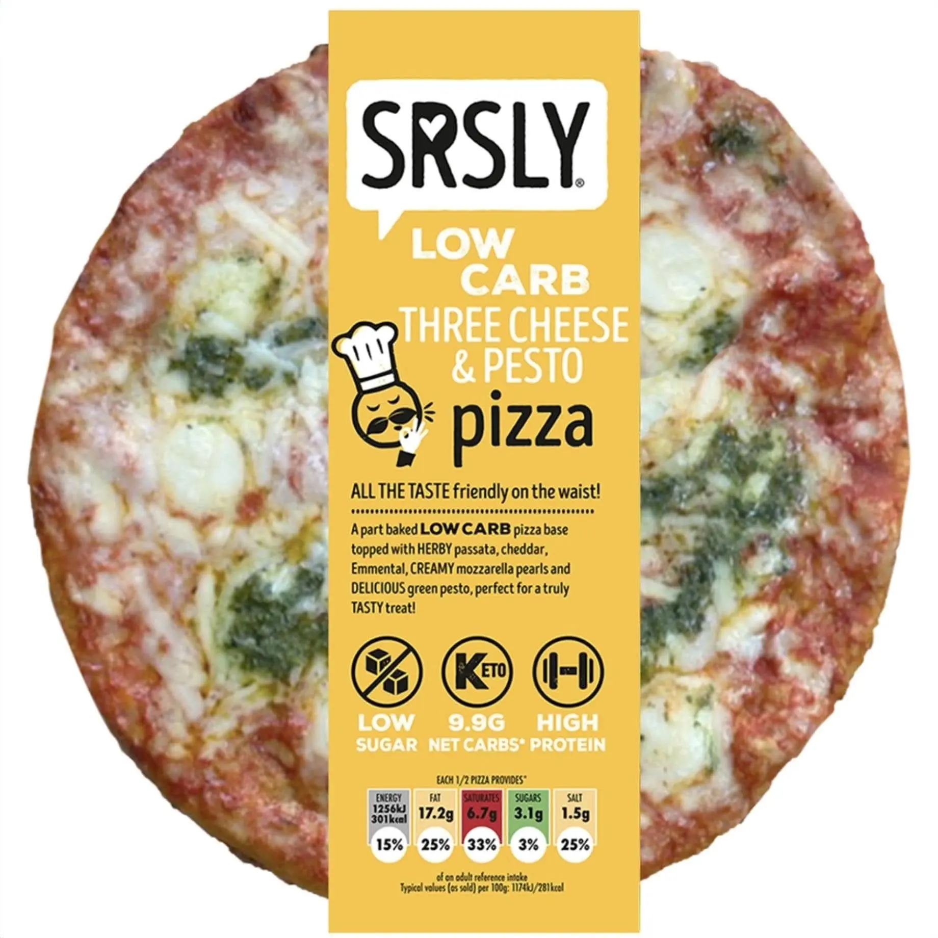 Three Cheese & Pesto Pizza - Delicious Italian Pizza  - Kitchen