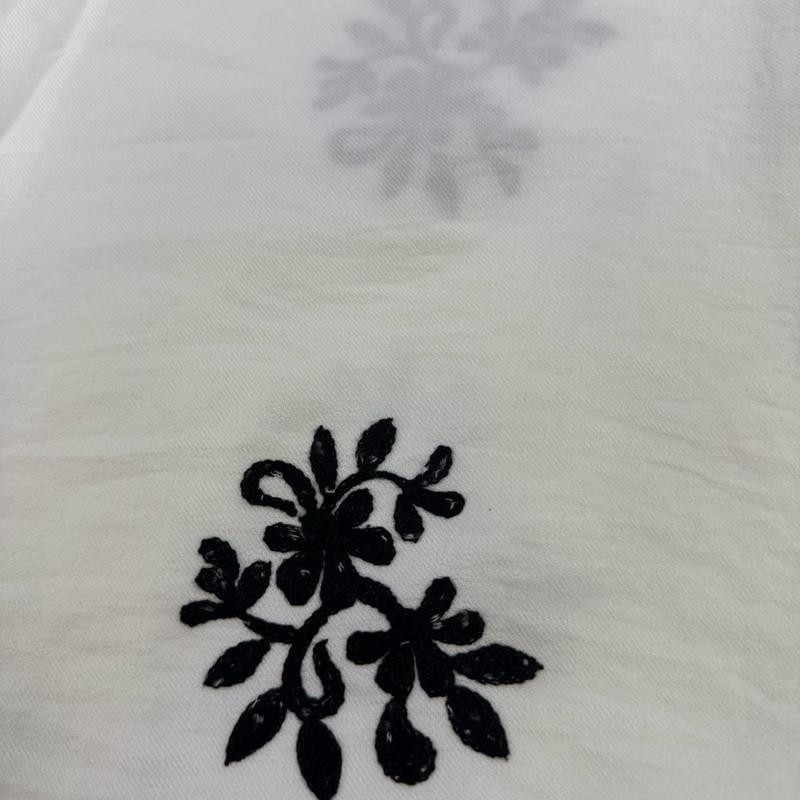 One piece White embroidered kurti Marina Fabric Large to 2XL sizes Traditional Womenswear 6