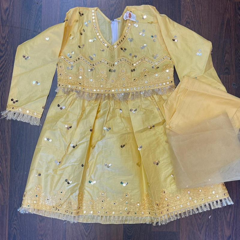 kids Eid clothing cotton frock 0