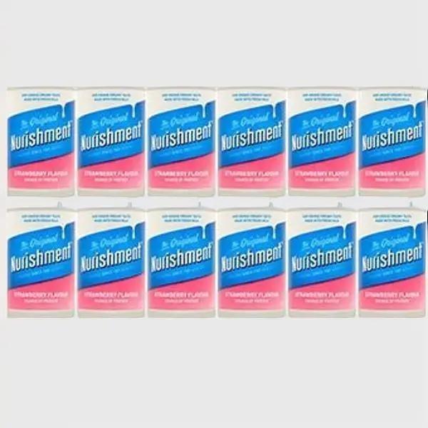 Dunn's River Nurishment Original Big Can Strawberry Flavour 400g (Pack of 12 x 400g) 1
