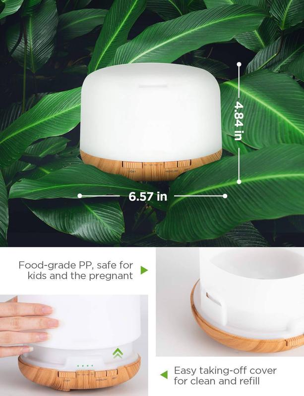 XMAS GIFT 500ml Oil Diffuser HUMIDIFIER - 4 in 1 Aromatherapy, Humidifier, Night Light 2