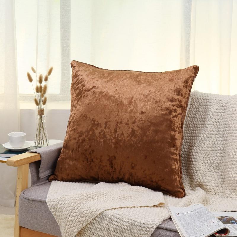 Velvet Soft Decorative Square Cushion Cover 60x60cm , Available in 12 Colours 7