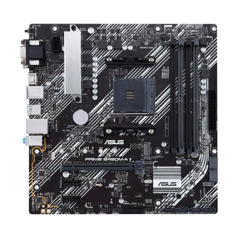 ASUS PRIME B450M-A II AMD B450 Socket AM4 micro ATX 0