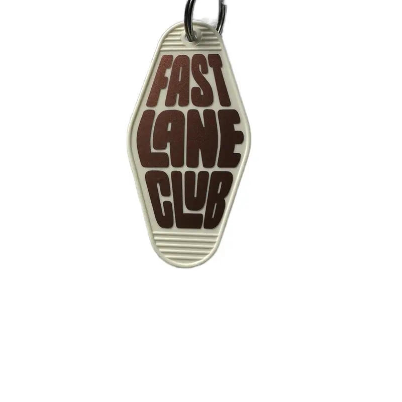 Fast lane club motel keyring handmade gift 1