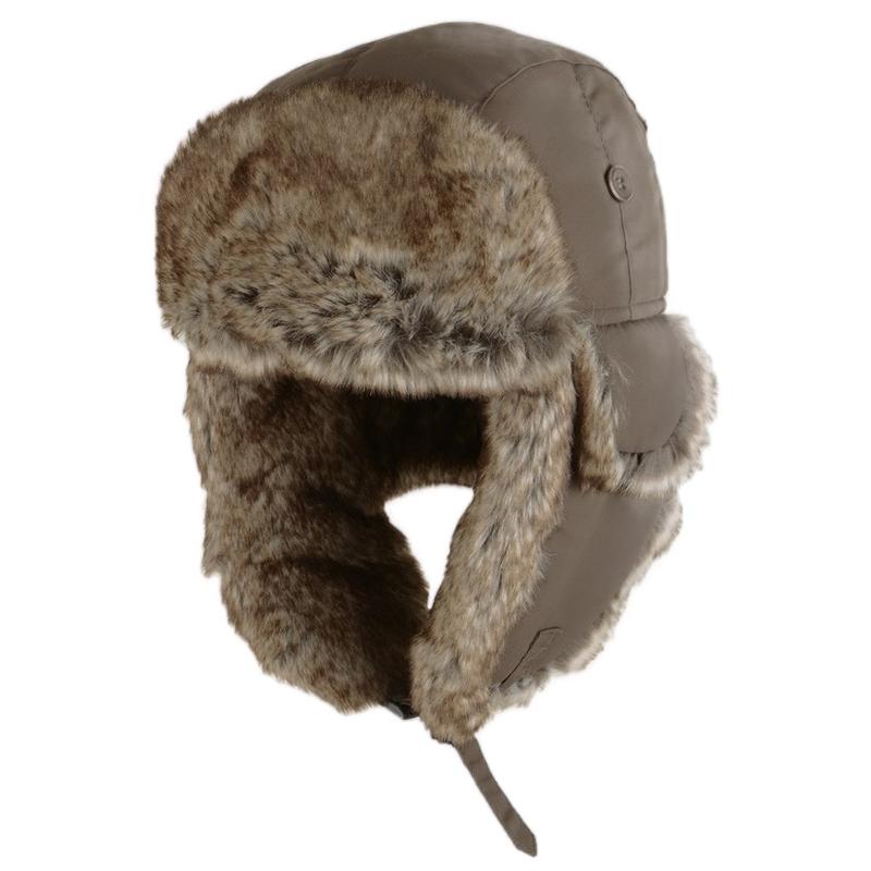 Winter Hats for Men and Women - Fashionable and Warm TASLAN USHANKA TRAPPER HAT - MID-BROWN 0