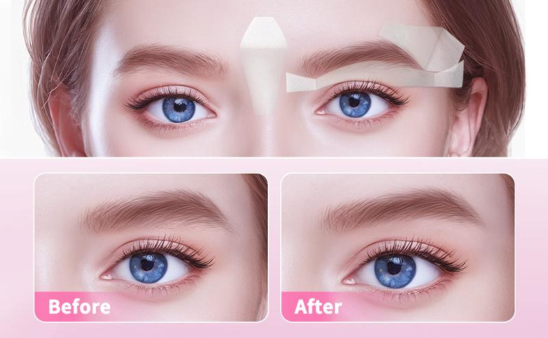 Product Introduction of Wax Strips for Face, Eyebrow Shaper Pre-cut, 24pcs Waxing Strips with 4pcs Cleaner Oil Wipes, Cold Wax Strips Facial Hair Removal Body Care Smooth 4