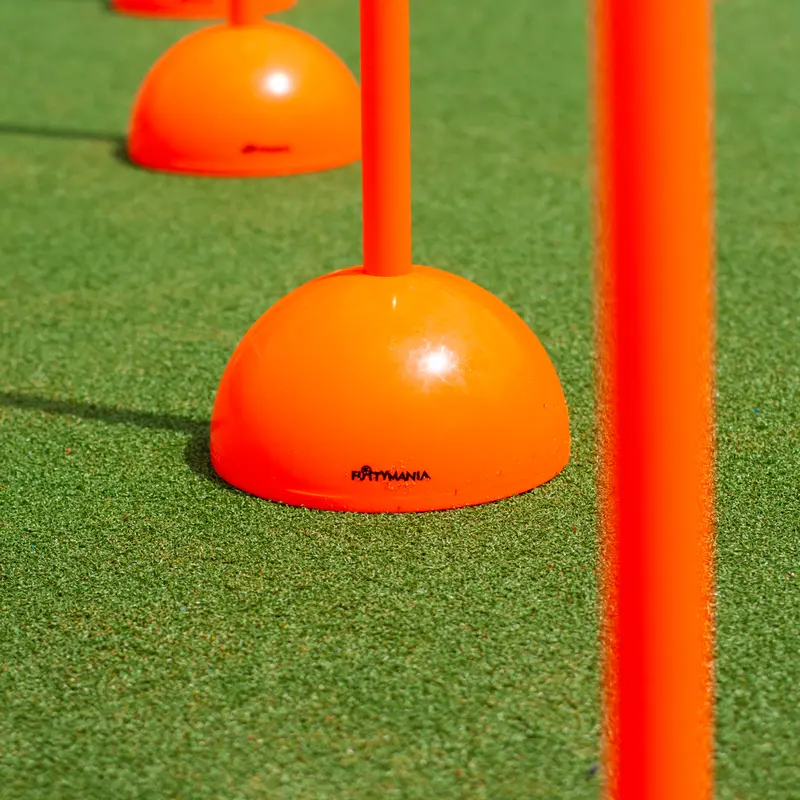 Futtymania Football Slalom Poles Set - Enhance Fitness, Speed, and Agility - Multi-Sports Training Aid - Highly Visible Neon Color for Effective Training Courses 3