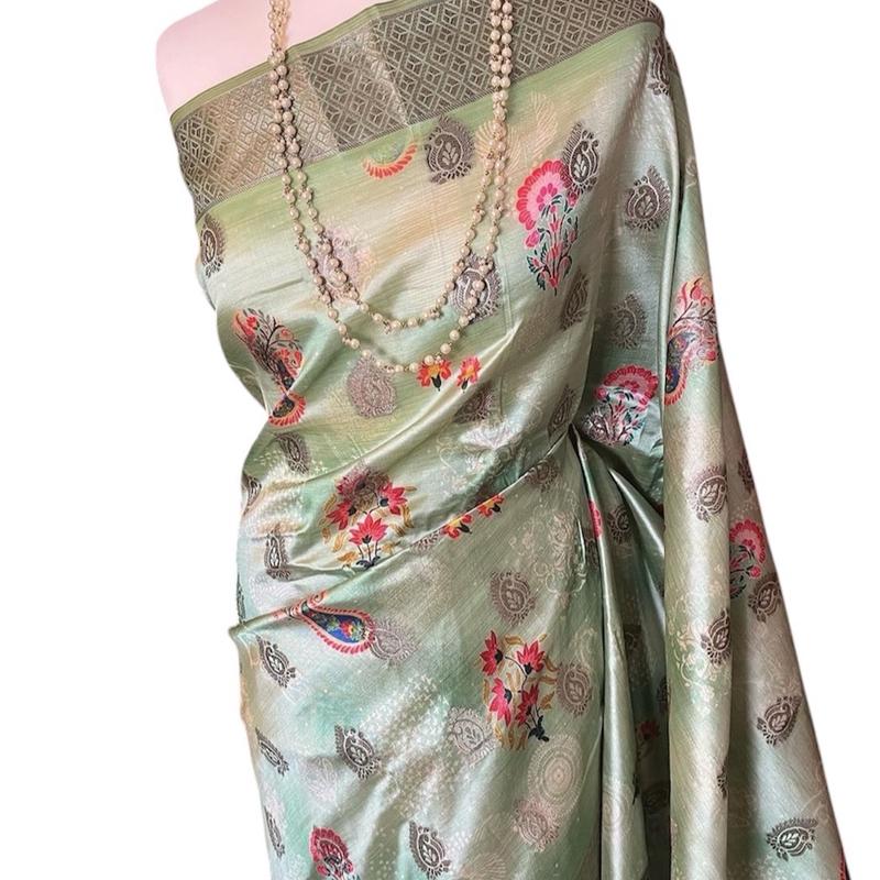 Women's Silk Printed saree 0