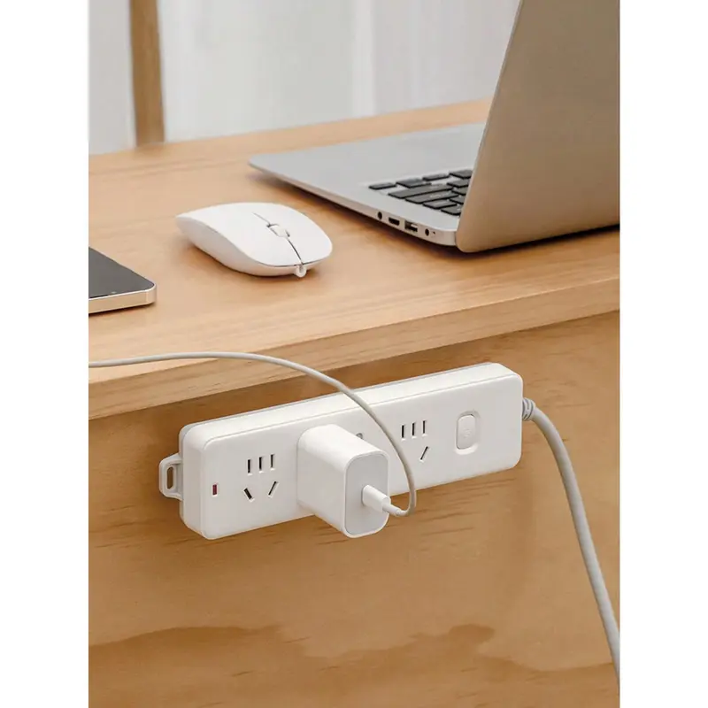 1pc Power Strip Holder, Adhesive Wall Mount Cord Organizer, Outlet Hanger Rack Back To School 6