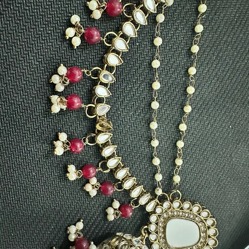 Mirrored Sahara Jhumki Earrings NOT detachable 4