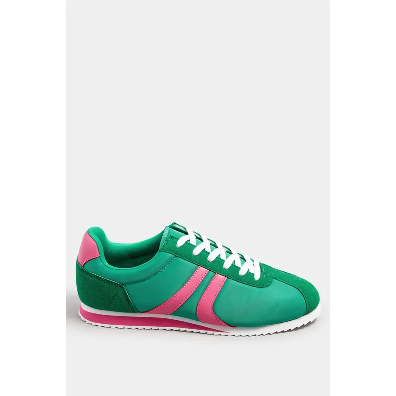 Green Side Stripe Trainers in Extra Wide EEE Fit 2