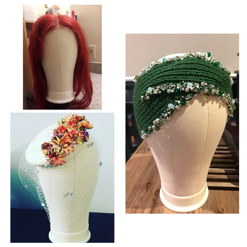 Canvas Block Head Kit Display Styling Manikin Doll Wig Stand Training Mannequin Model For Making Wigs Holder In Mannequins 4