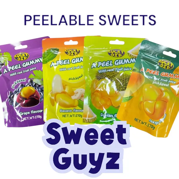 Peelable Sweets - 4 Fruity flavours available