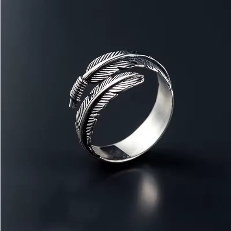 925 Sterling Silver Adjustable Wings Feather Ring UK Seller – Stunning and Elegant Jewelry Gift, Perfect for Birthdays, Anniversaries, Special Occasions, or Everyday Wear – Beautifully Crafted, Unique Design, a Perfect Symbol of Freedom and Grace 1