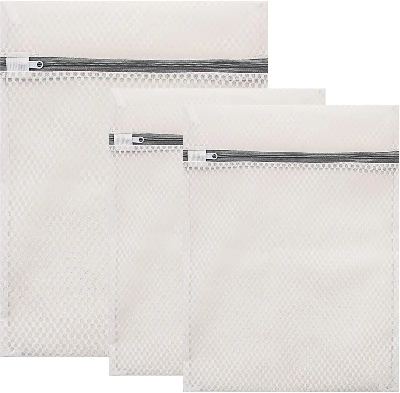 Delicates Wash Bags, GOFRIEND Laundry Bags Zippered Washing Machine Fine Mesh Bag for Delicates Blouse, Hosiery, T-shirt, Socks, Underwear, Bra, Lingerie... Set 1