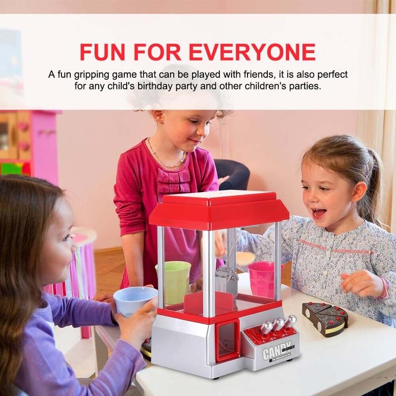 Arcade Candy Grabber Machine Toy Claw Game for Kids - Red 3