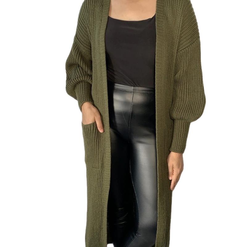 Balloon sleeve maxi cardigan 5