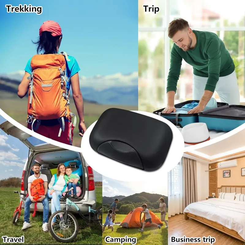 2 Pcs Soap Dish with Lid Travel Soap Case Soap Bar Travel Soap Waterproof and Leakproof Soap Box Container Holder closable Soap Bar Dish Storage for Shower Travel Hiking Bathroom School Gym and Camp 4