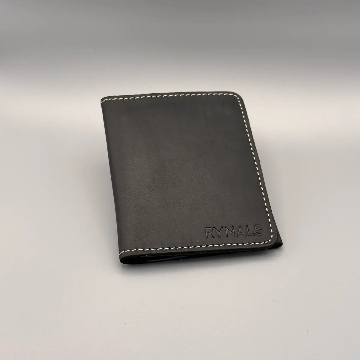 Rynals Handmade Leather Card Holder with Customizable Design for Men, Boyfriend, Groomsmen - Christmas Gift Idea