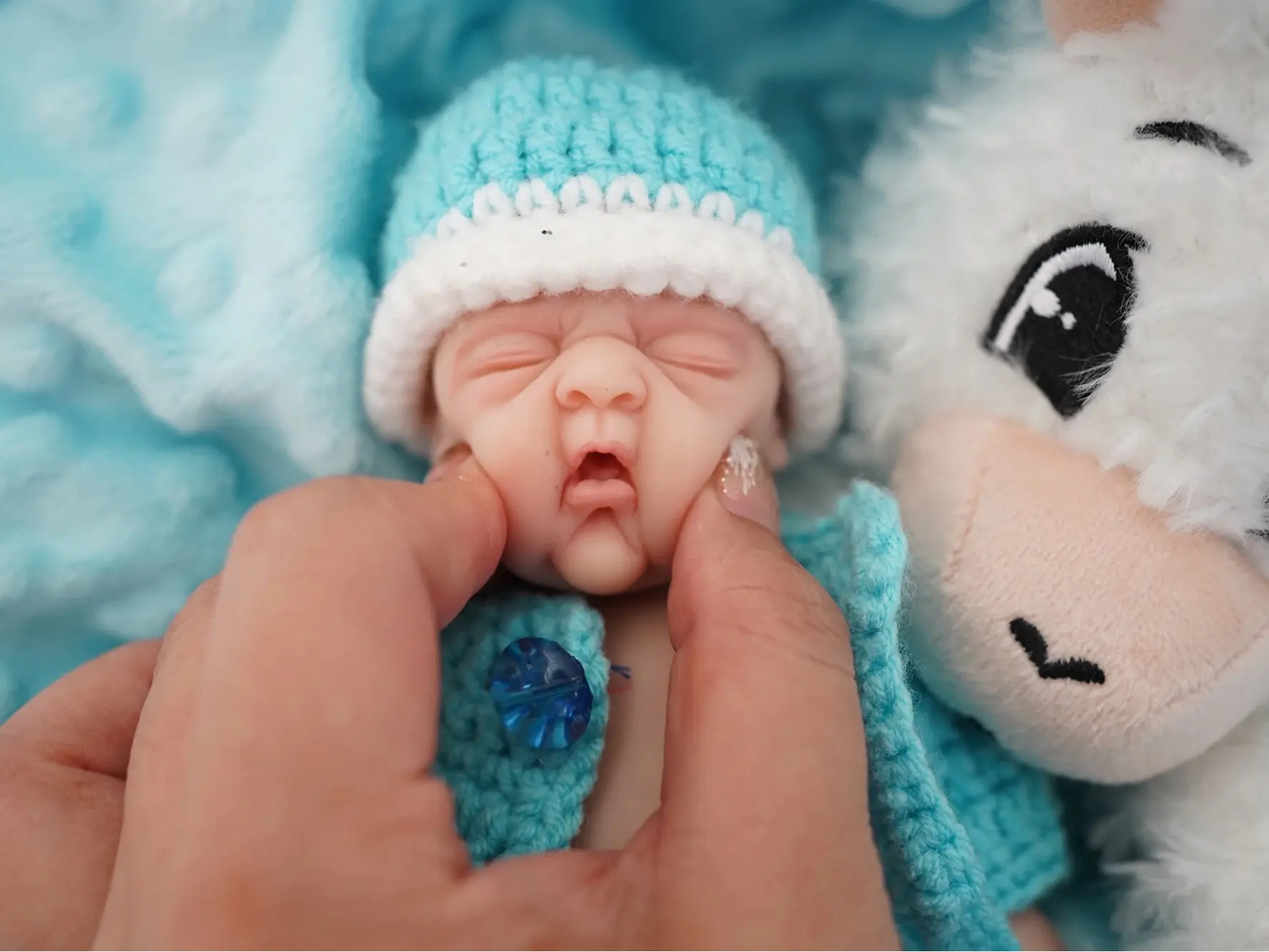 7" Micro Preemie Full Body Silicone  Doll "Lucas" and "Lila" Lifelike Mini Reborn Doll Surprise Children Anti-Stress