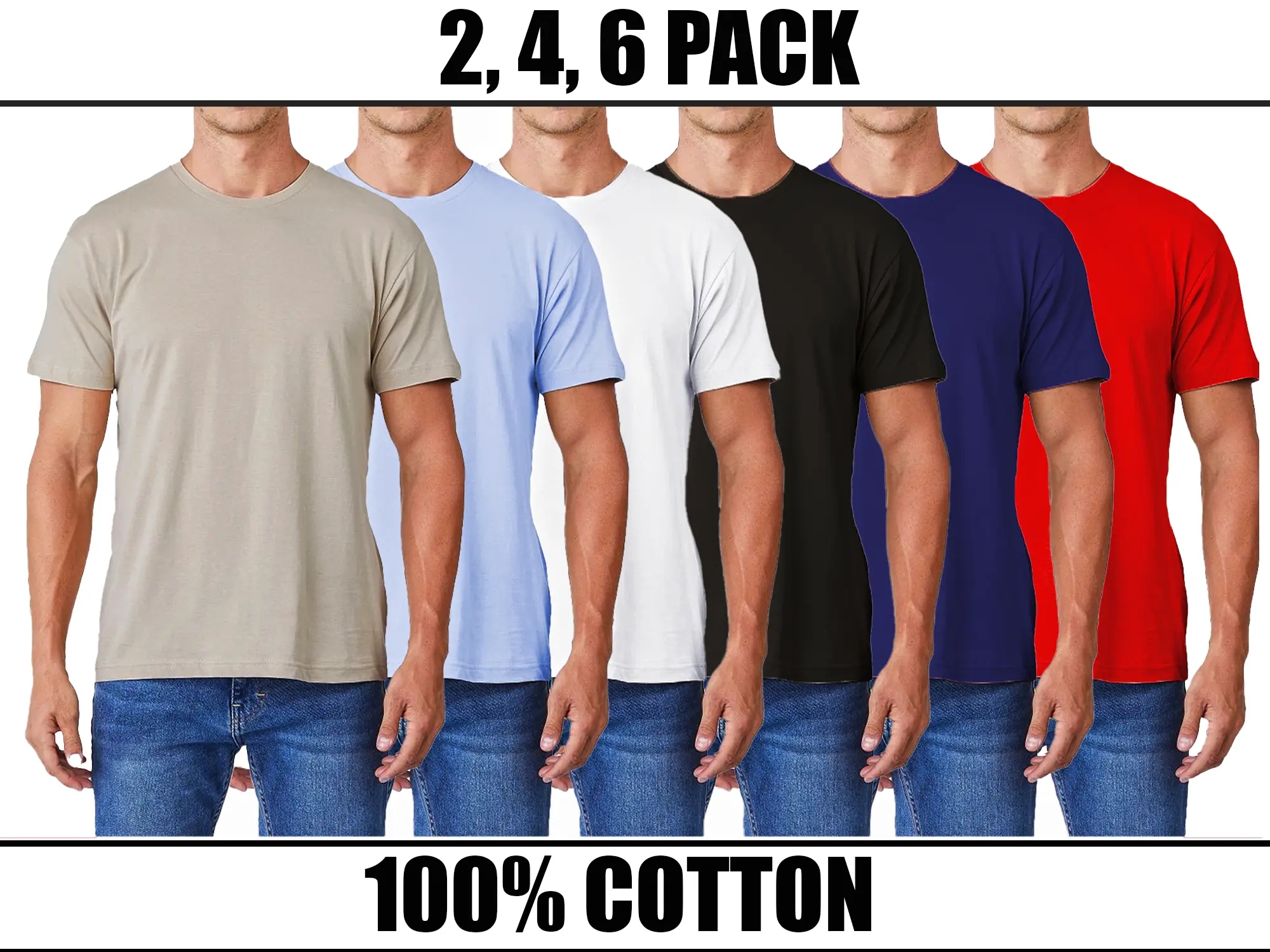 Mens Plain Soft Crew Neck 100% Cotton Gym WORK Casual Short Sleeve T-shirt MENS TOP TEE TSHIRTS-3XL