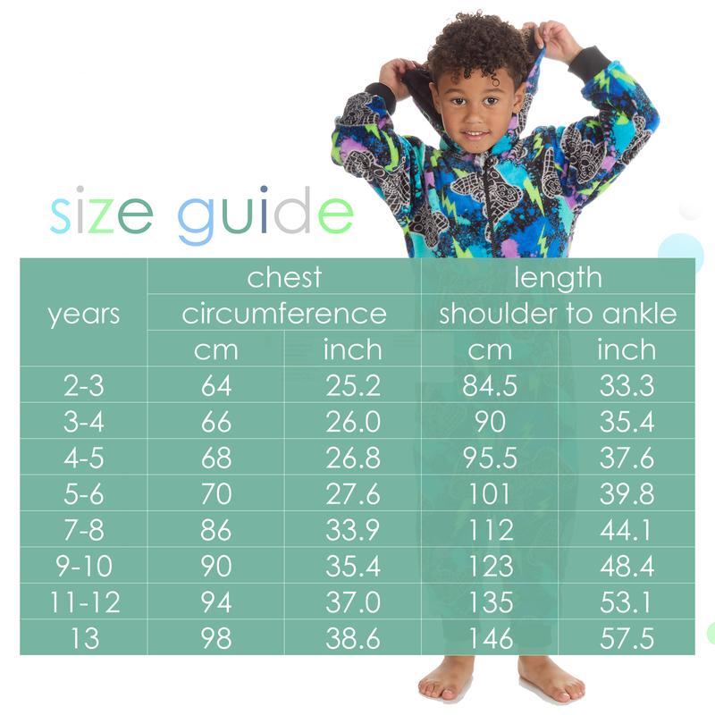 Product Introduction of Kids All in One Pyjamas Cosy Fleece Gamer Print 3-6 Years Hooded One Piece Onesie UK 0