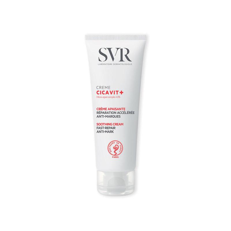 SVR CICAVIT+ Skin-Healing Accelerator Cream for Repairing 7X Faster - Damaged, Sensitised, Wounded, Redness, Post-Operative Skin, Tattoos, Grazes, Cuts, Scars, Moles, Sunburn, Nappy Rash, Chicken Pox. Suitable For Sensitive Skin - 40ml 5