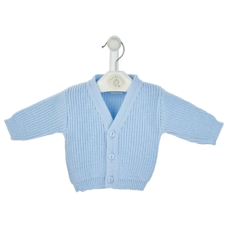 Baby Boys Girls Premature Early Baby Clothes Knitted Ribbed Cardigan 3-5lbs, 5-8lbs, Newborn, 0-3 Months, Blue, Pink and White 0