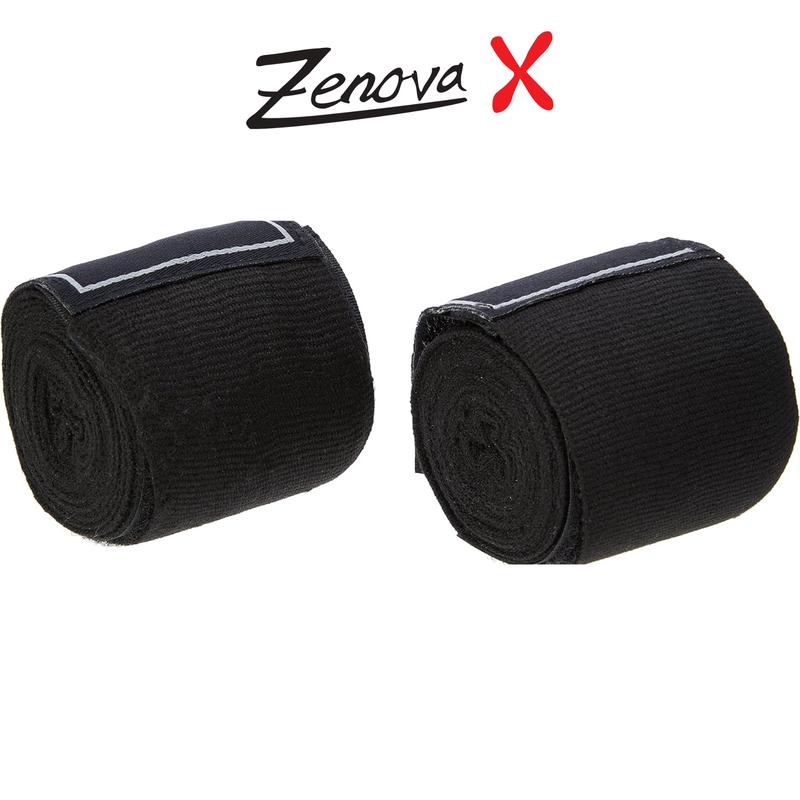 ZENOVA X Boxing Wraps, Elasticated Wraps For Boxing, Martial Arts Hand Wraps, Men & Women Boxing Hand Wraps, MMA, Muay, Thai, Kickboxing, Punching Bag Training Hand Wraps Boxing, Boxing Equipment adults all seasons sports gloves 2