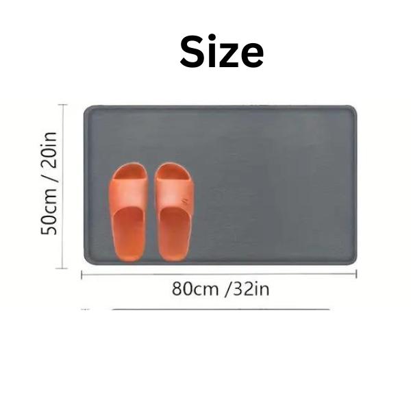 Super Absorbent Memory Foam Floor Mat, Rapid Dry, Anti-Slip, Luxurious Comfort for Kitchen, Bathroom, Bedroom, Living Room - Stylish Home Decor Rug, Ultra Absorbent & Non-Slip Memory Foam, Machine Washable, Soft Velvet Bath Mats, Easier to Dry crazy  red 5