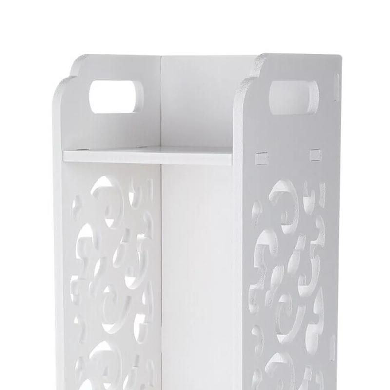 Waterproof Bathroom Storage Cabinet Free Standing Cabinet Organizer Unit White 5