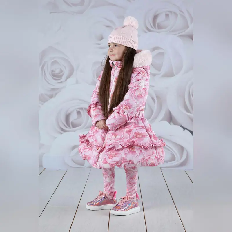 A Dee ASHLEY Pale Pink Pom Pom Hat - W231908 2