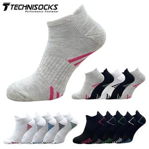 Ladies Socks 5 Pack Trainer Liner Gym Running Socks Heel Tab Breathable Arch Support Cushioned Heel & Toe Hiking Sports Women Socks Size 4-8