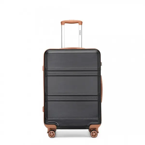 Kono 20 Inch Lightweight Suitcase Spinner 4 Wheels Luggage Trolley Travel Case built-in organizer 4 wheels 360 rotation multifunctional 2