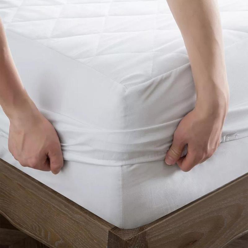 Extra Deep Quilted Mattress Protector 100% Cotton Extra Deep Fitted Cover for All Sizes Breathable Anti-Allergy 1