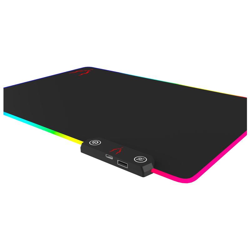 EliteForce RGB Gaming Mouse Mat Pad - 336x245x3mm Led Mousepad with Non-Slip Rubber Base 1