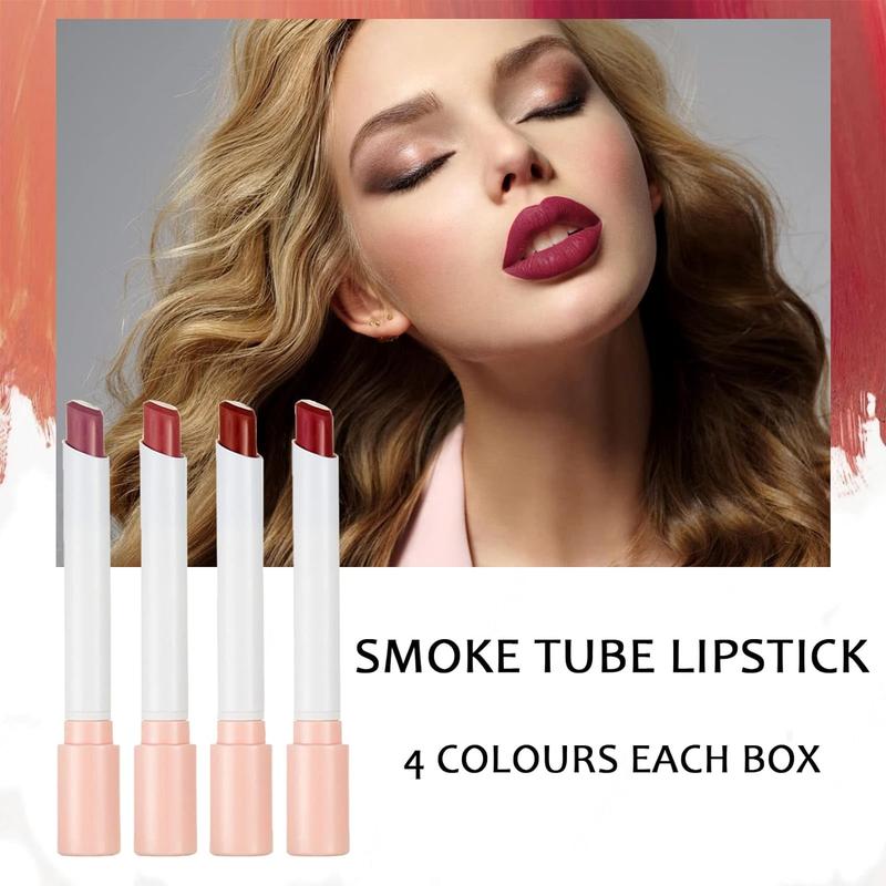 Lipstick Cigarette 4pcs HANDAIYAN Matte Velvet Long Lasting Waterproof Makeup Gift Gloss 4