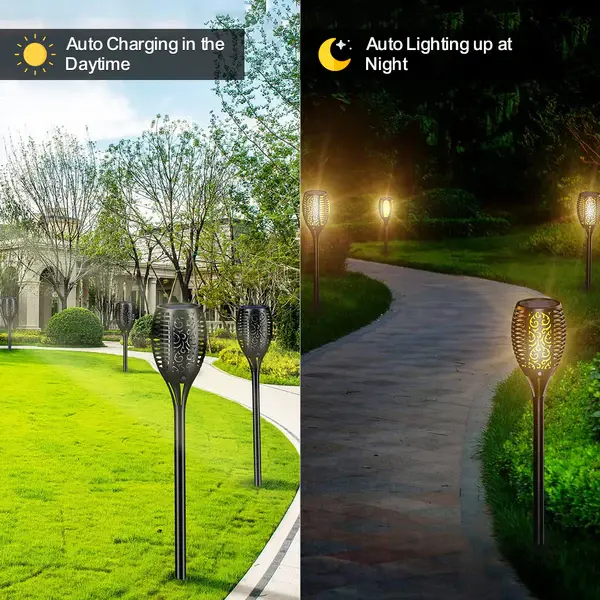 33 LED Solar Flicker Flame Torch (1PCS)