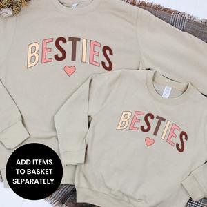 Besties Autumn Mum & Kid Matching Sweatshirts (ITEMS SOLD SEPARATELY)